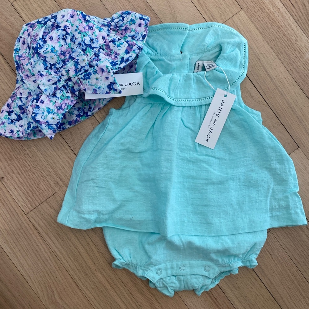 Janie and Jack baby girl onesie dress